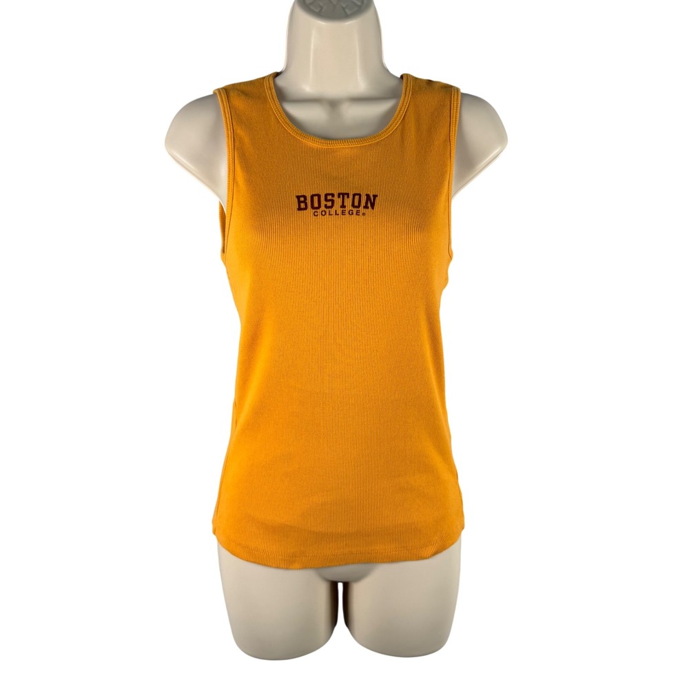 League Boston College Tank Top Juniors XL Ribbed Knit Made in USA Cotton Vintage